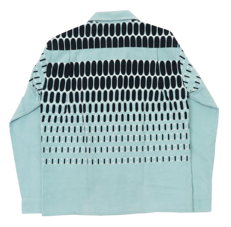 スタイルアイズ　エルビスドット　ミントグリーン 長袖シャツ　極上品　Lサイズ スタイルアイズ エルビスドット ミントグリーン 長袖シャツ 極上品 Lサイズ