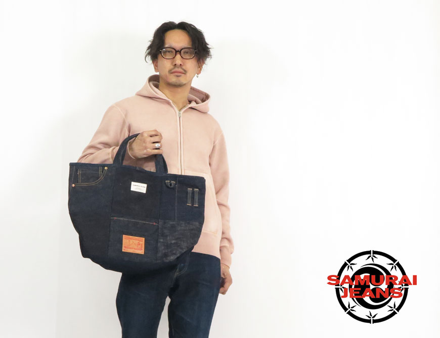 samurai jeans 安い トートバッグ 祝15周年 インディゴ