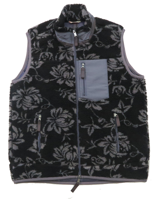 SUN SURF サンサーフ ボア ベスト ISLAND FLOWER SS15667 : EARTH