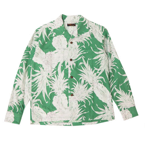 SUN SURF 長袖シャツ パイナップル　コットン　Lサイズ SUN SURF サンサーフ 長袖 パイナップル コットンフランネル