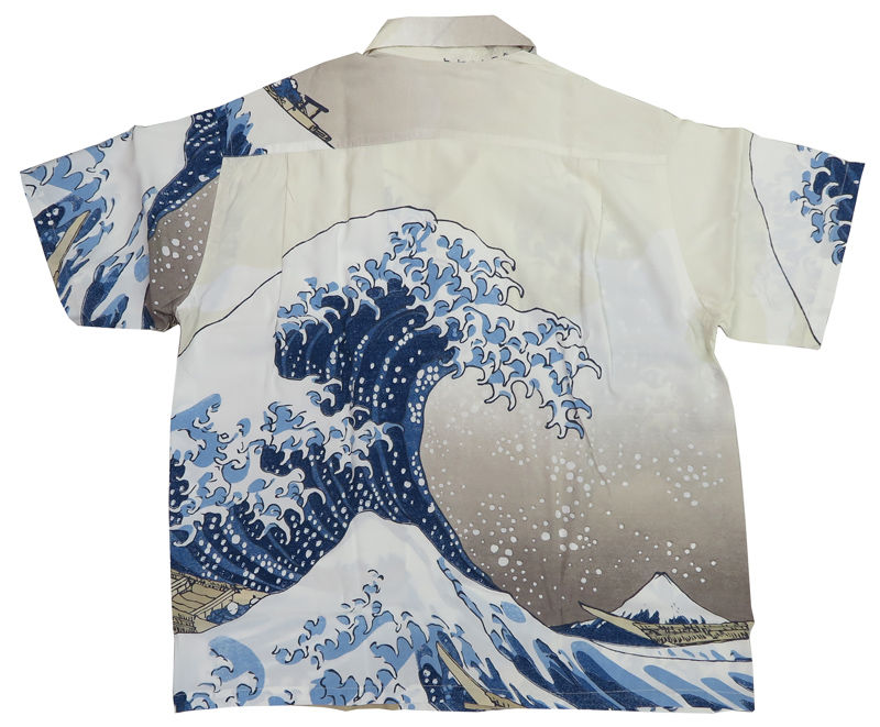 K*様 半額！新品ワコマリア×葛飾北斎アロハシャツ富嶽三十六景Lサイズ SUN SURF サンサーフ 葛飾北斎 ハワイアンシャツ 「富嶽三十六景