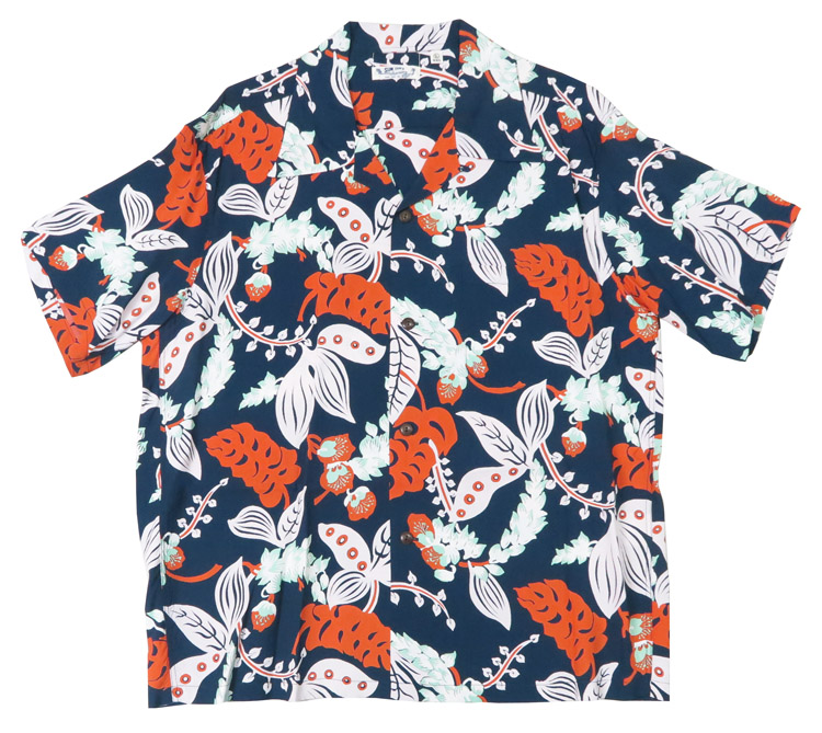 SUN SURF サンサーフ 半袖 レーヨン羽二重 ハワイアンシャツ 「SHELL