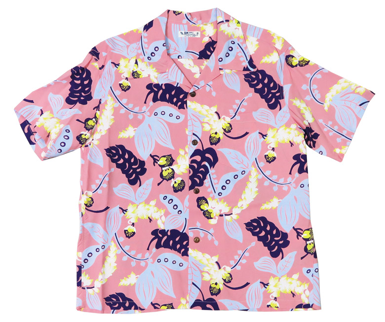 SUN SURF サンサーフ 半袖 レーヨン羽二重 ハワイアンシャツ 「SHELL