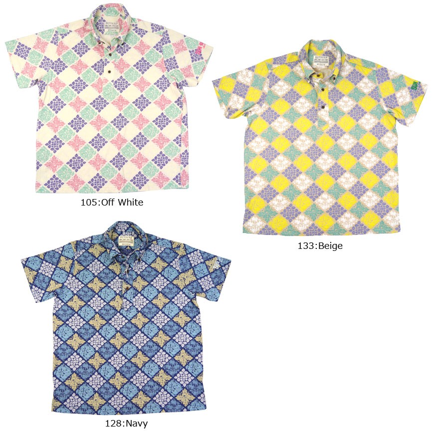 サンサーフ SUN SURF 半袖 プルオーバーボタンダウンシャツ “HAWAIIAN