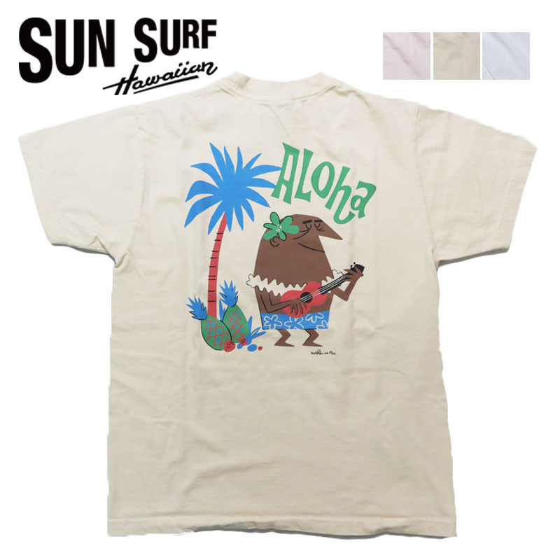 SUN SURF サンサーフ 半袖 Tシャツ “ALOHA” by 柳原良平 with MOOKIE