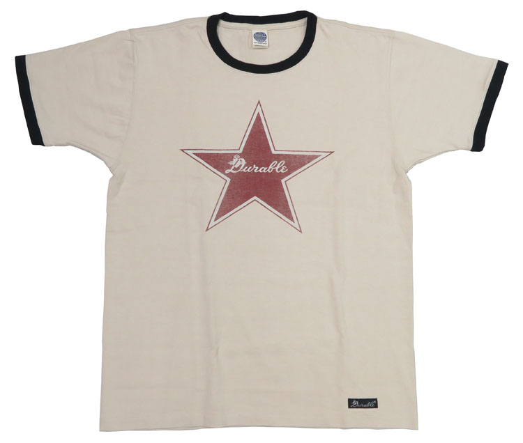 トイズマッコイ TOYS McCOY 半袖 Tシャツ リンガー JOHNNY RINGER TEE " DURABLE ONE STAR " TMC2434【2024年春夏新作】｜earthmarket1｜03