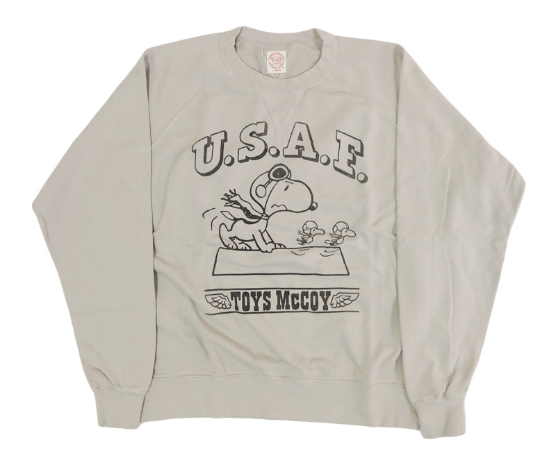 TOYS McCOY（トイズマッコイ） 長袖 プリント ガーメントダイ クルー 