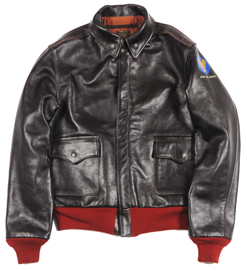 TOYS McCOY（トイズマッコイ） TOYS McCOY A-2 赤リブ レザー フライト