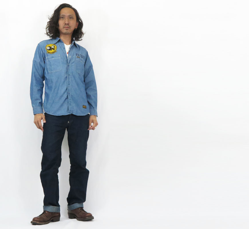 TOYS McCOY トイズマッコイ 長袖 シャンブレー ワーク シャツ