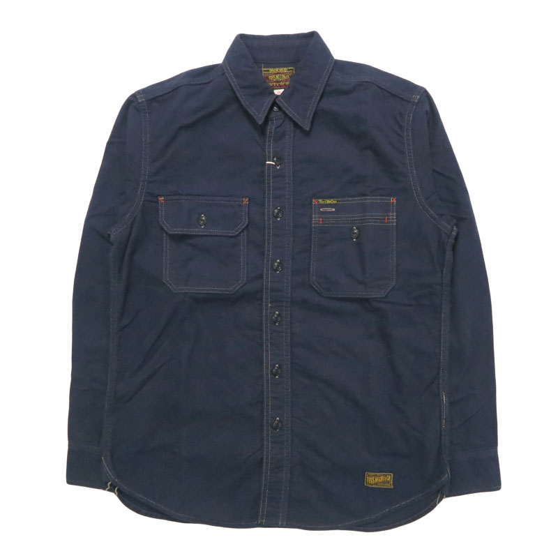 TOYS McCOY（トイズマッコイ） 長袖 ネル ワーク シャツ 無地 COTTON