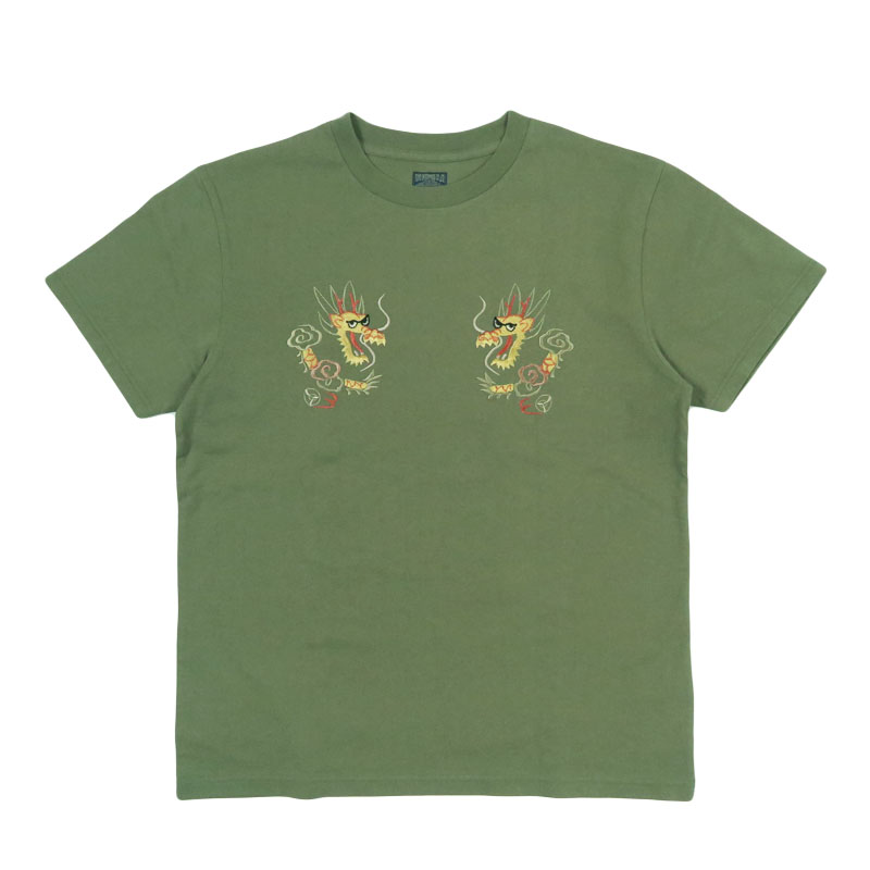 TAILOR TOYO テーラー東洋 Tailor Toyo 半袖 スカ刺繍 龍 Tシャツ SUKA TAILOR TOYO テーラー東洋 Tailor Toyo 半袖 スカ刺繍 龍 Tシャツ SUKA