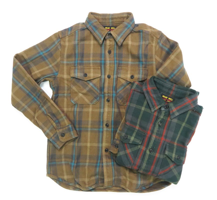 UES（ウエス） チェック エクストラヘビーネルシャツ 長袖 フランネル