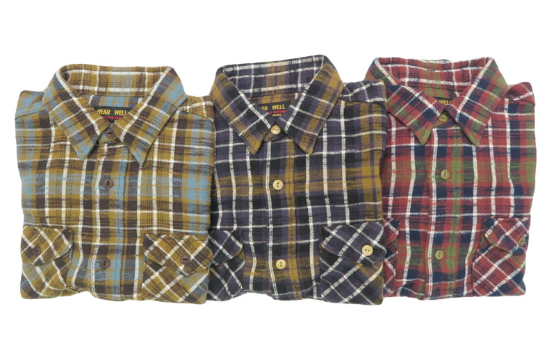 UES（ウエス） チェック スラブネルシャツ 長袖 502554 【2025年秋冬