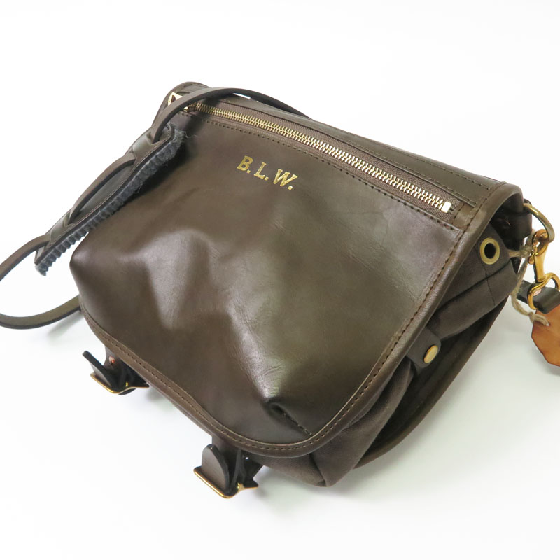 vasco（ヴァスコ） バスコ レザー/キャンバス パニエバッグ LEATHER