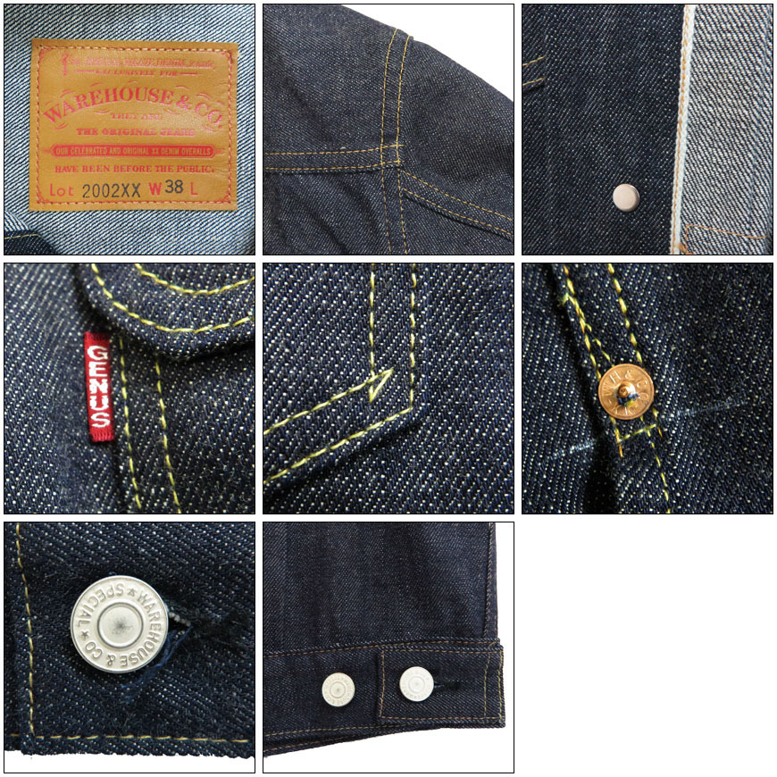 WAREHOUSE ウェアハウス　2ndタイプ　セカンド　デニムジャケット　38 earthmarket1_wh2002xx