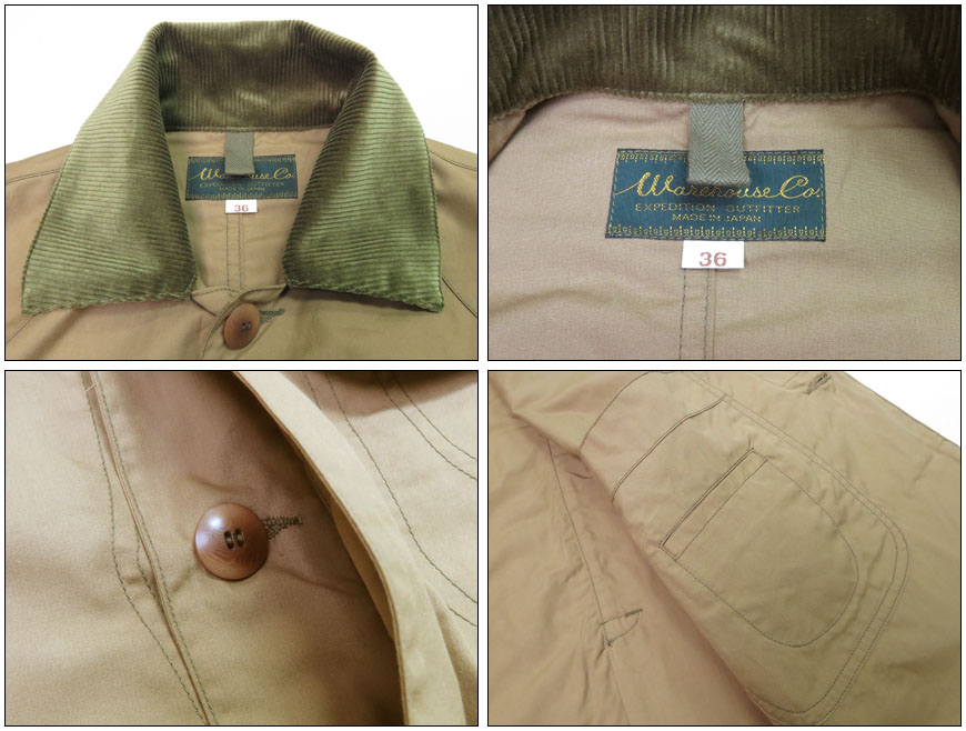 ウェアハウス WAREHOUSE 1930'S WATER PROOF HUNTING JACKET 防水