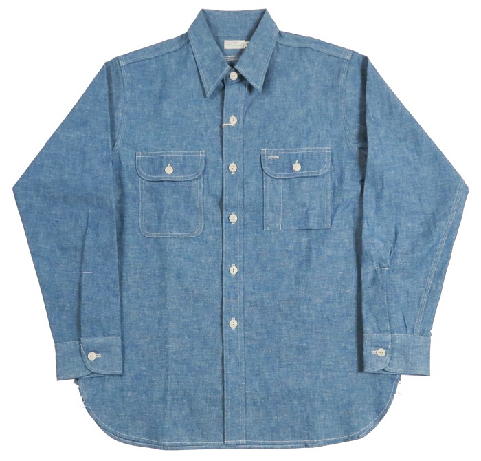 WAREHOUSE（ウエアハウス） ウェアハウス 長袖 シャンブレー シャツ