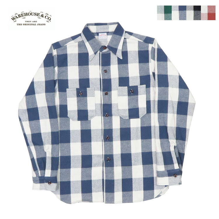 WAREHOUSE ブラック/ホワイト チェック ネルシャツ Lサイズ 楽天市場】チェックシャツ 長袖 カジュアル チェック柄 ネルシャツ
