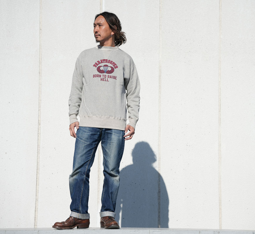 WAREHOUSE（ウエアハウス） ウェアハウス 長袖 クルーネック プリント