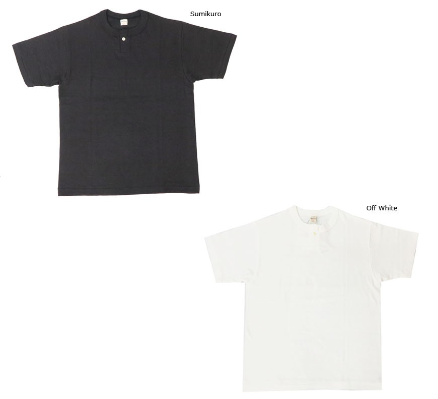 訳あり超特価の通販 ウェアハウス WAREHOUSE 半袖 Tシャツ ヘンリーネック 1ボタン トップス