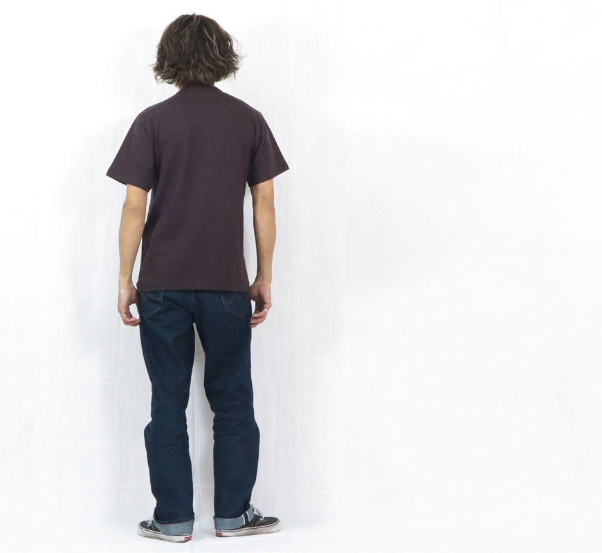   シャドーチェストロゴ 半袖 Tシャツ 送関込 胸刺繍ロゴ半袖Tシャツ無地/ボーダー裾ドローコード | 【公式