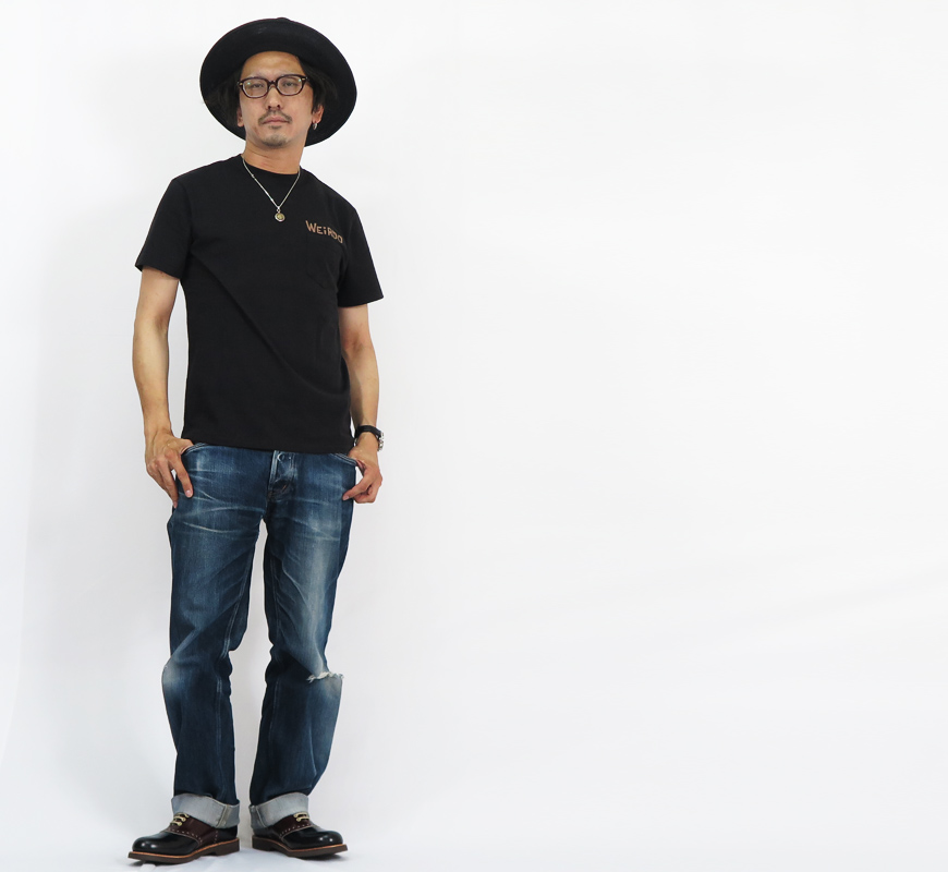 WEIRDO（ウィアード） 半袖 クルーネック Tシャツ 「VOODOO HEAD