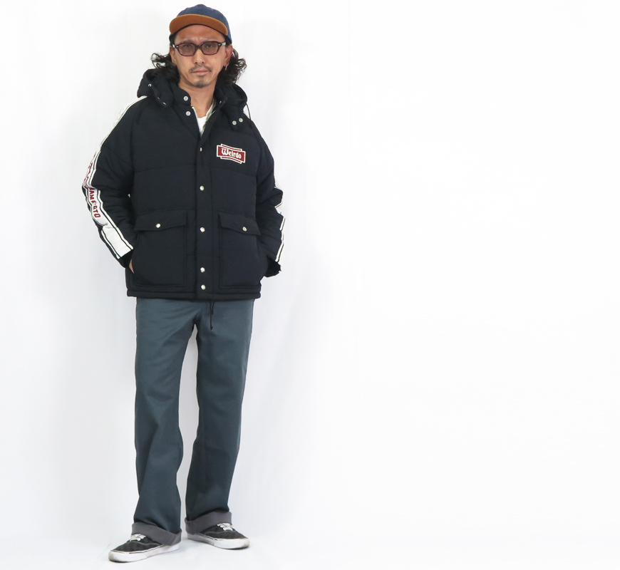 WEIRDO（ウィアード） 中綿 レーシングジャケット FLAME GLAD HAND