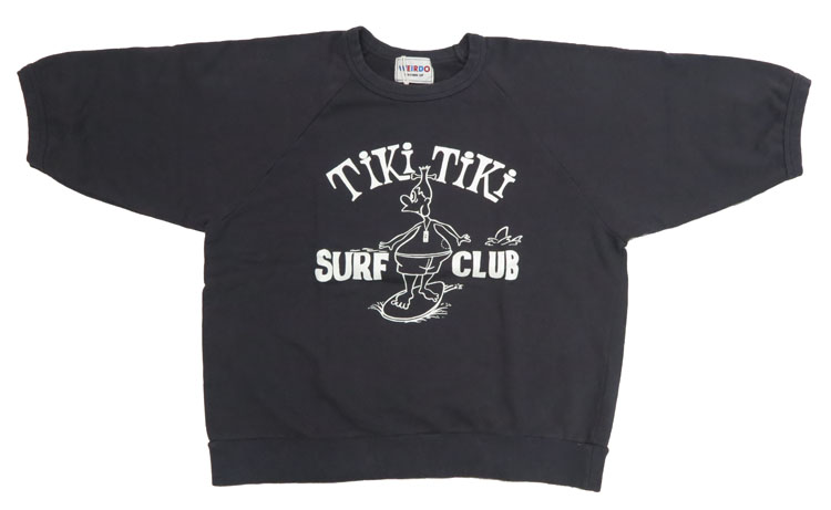 WEIRDO ウィアード 半袖 クルーネック スウェット「TIKITIKI SURF CLUB」GL...