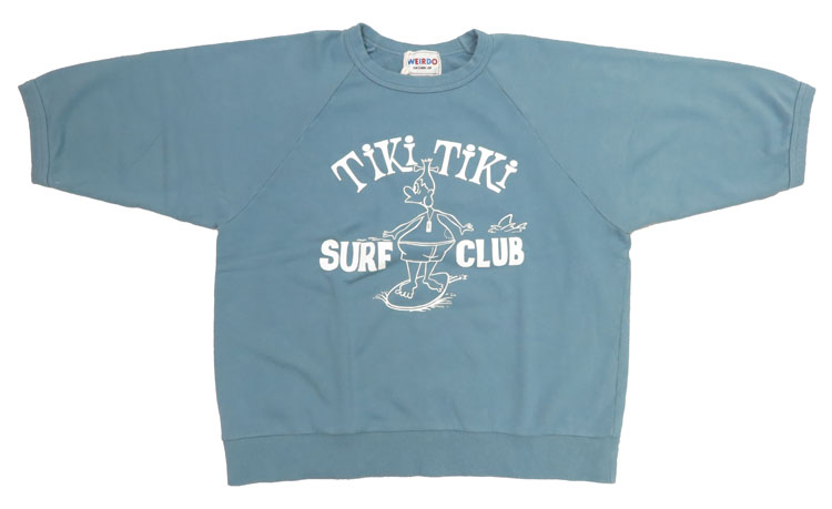 WEIRDO ウィアード 半袖 クルーネック スウェット「TIKITIKI SURF CLUB」GL...