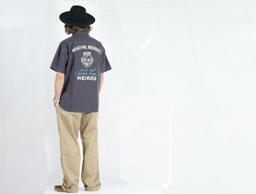 WEIRDO（ウィアード） 半袖 ワークシャツ WHAT-ME WEIRDO? - S/S WORK