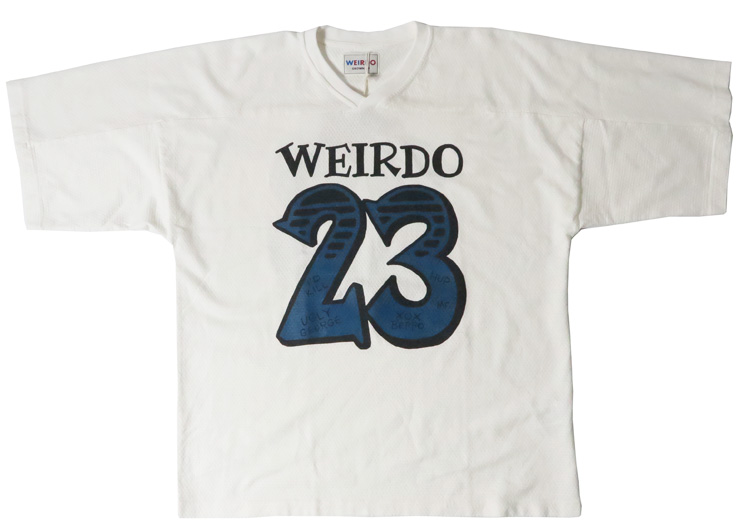 WEIRDO（ウィアード） 半袖 コットンメッシュ ジャージ フットボール T