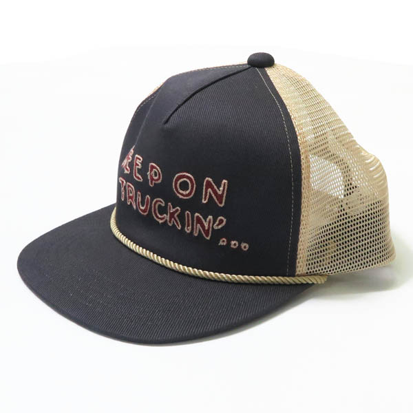 WEIRDO ブラック トラッカーキャップ WRD61G02 /「KEEP ON TRUCKIN' - TRUCKER CAP / BLACK」トラッカーキャップ