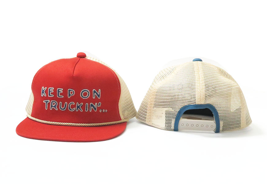 WEIRDO ブラック トラッカーキャップ WEIRDO（ウィアード） トラッカーキャップ KEEP ON TRUCKIN TRUCKER