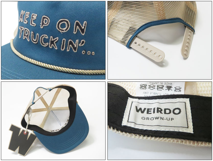 WEIRDO（ウィアード） トラッカーキャップ KEEP ON TRUCKIN TRUCKER