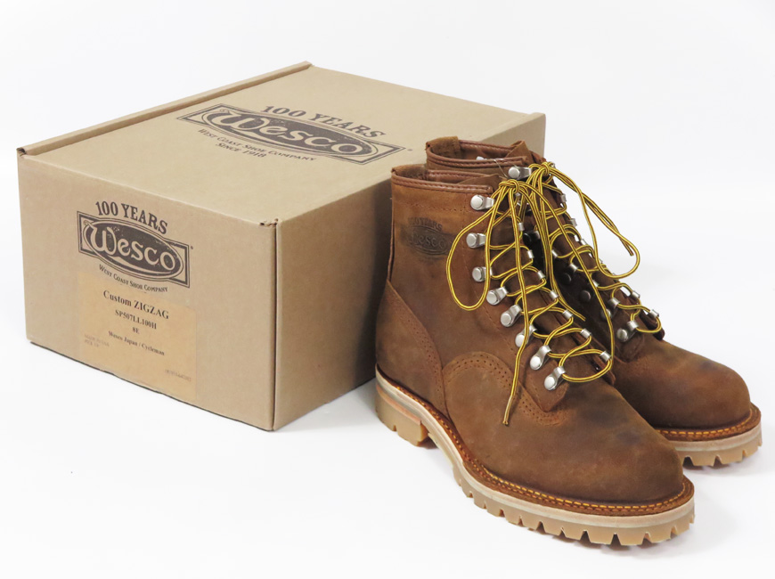 WESCO ウエスコ 日本限定 トレッキングブーツ ZIGZAG シナモン