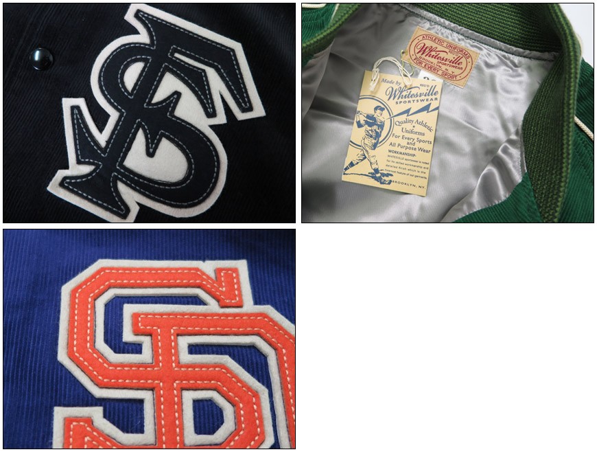 WHITES VILLE ホワイツビル コーデュロイ アワードジャケット レタード