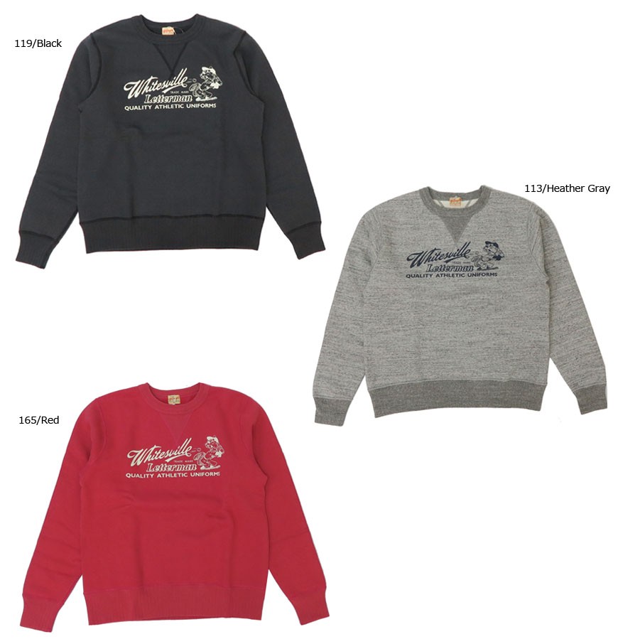 WHITESVILLE WHITES VILLE ホワイツビル 長袖 SWEAT SHIRT プリント
