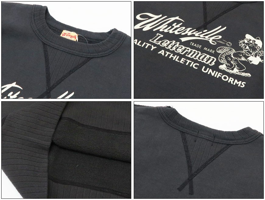 WHITESVILLE WHITES VILLE ホワイツビル 長袖 SWEAT SHIRT プリント
