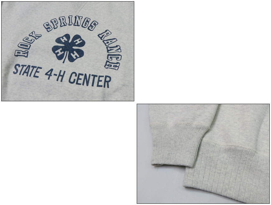 WHITES VILLE ホワイツビル スウェット トレーナー ROCK SPRINGS RANCH クルーネック Vネック ガゼット 針抜きリブ WV69251 WHITESVILLE WHITES VILLE ホワイツビル スウェット トレーナー ROCK