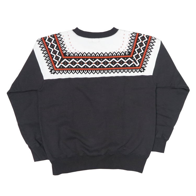 WHITESVILLE WHITES VILLE ホワイツビル 雪柄 クルーネック スウェット