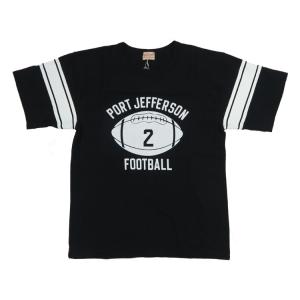 WHITES VILLE ホワイツビル 5分袖 フットボール Tシャツ プリント「PORT JEFF...