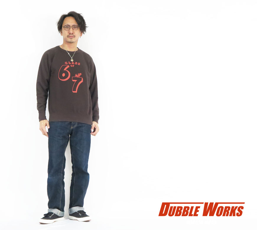 ダブルワークス DUBBLE WORKS クルーネック スウェット トレーナー