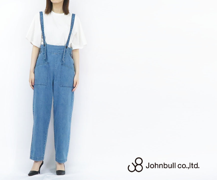 Johnbull（ジョンブル） デニム サスペンダー パンツ ユーズド