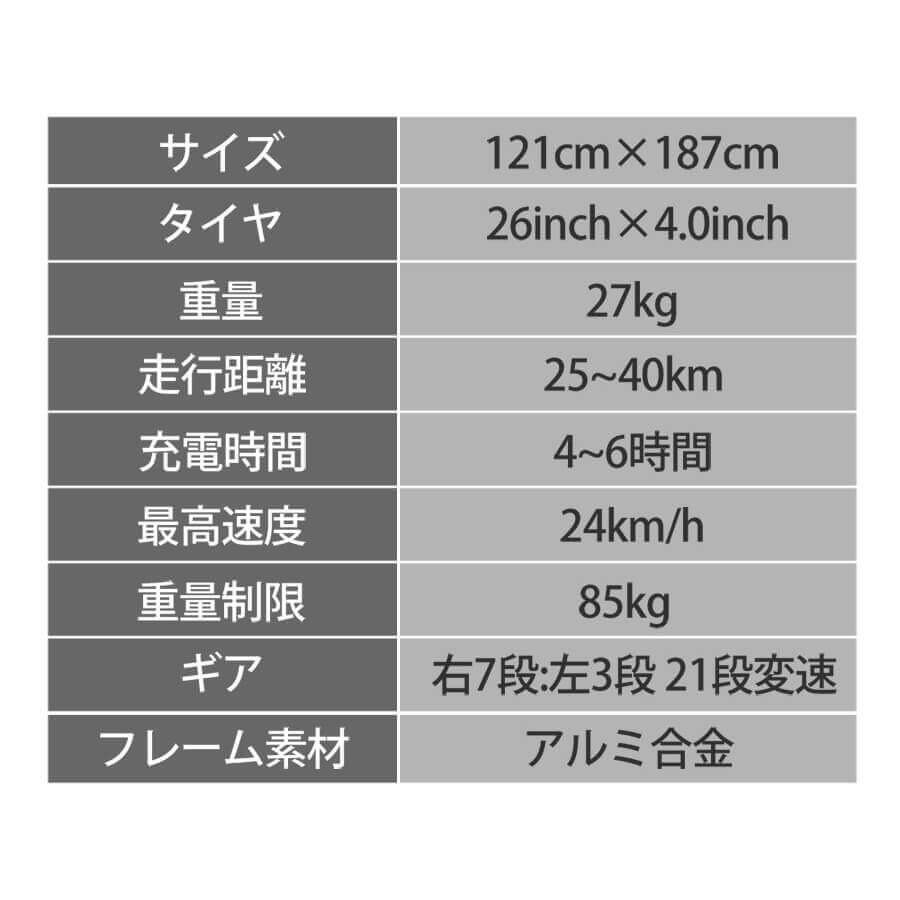 送料無料 ファットバイク 26インチ Kintone キントーン 電動自転車 電動アシスト自転車