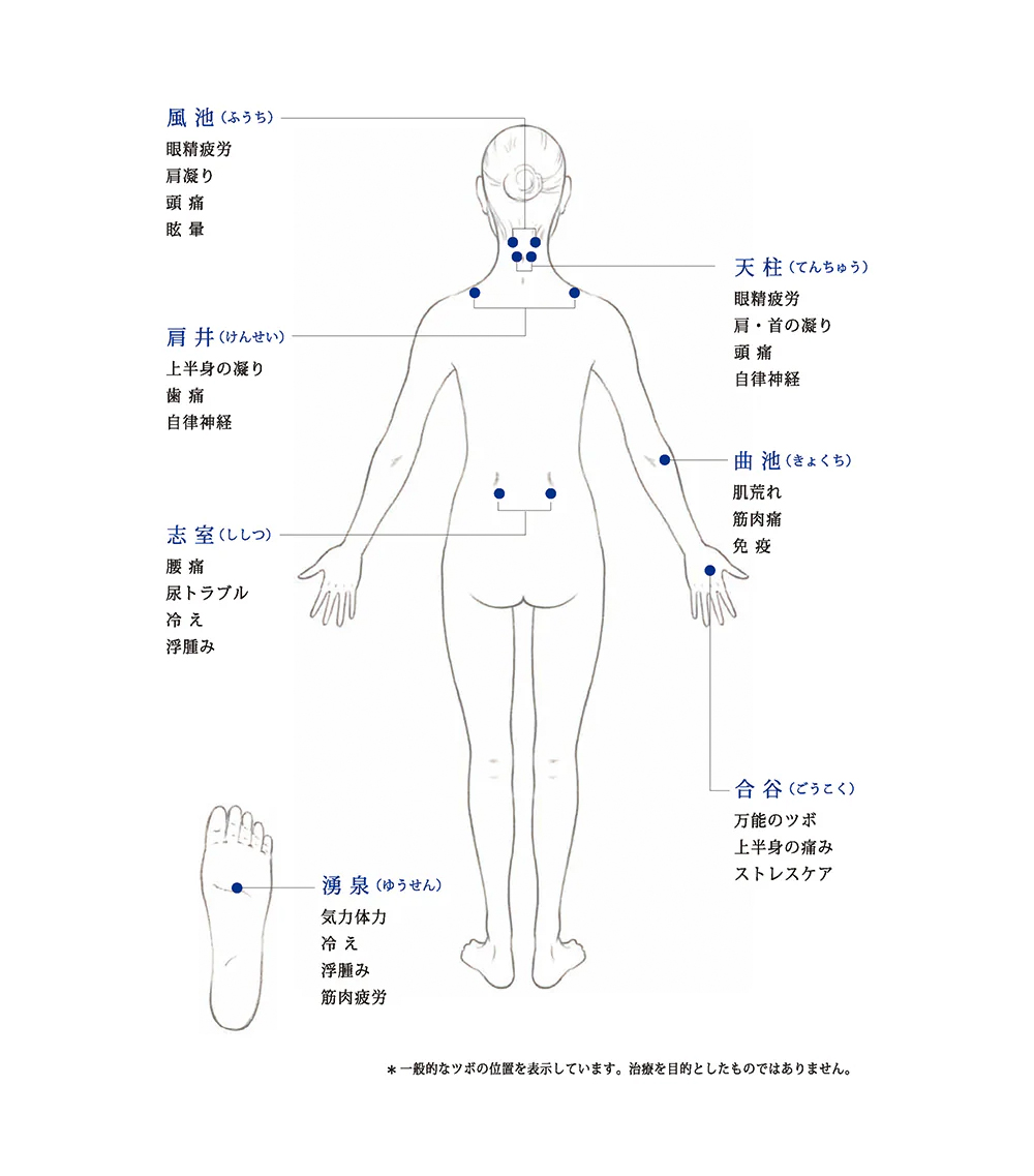 ツボを探す