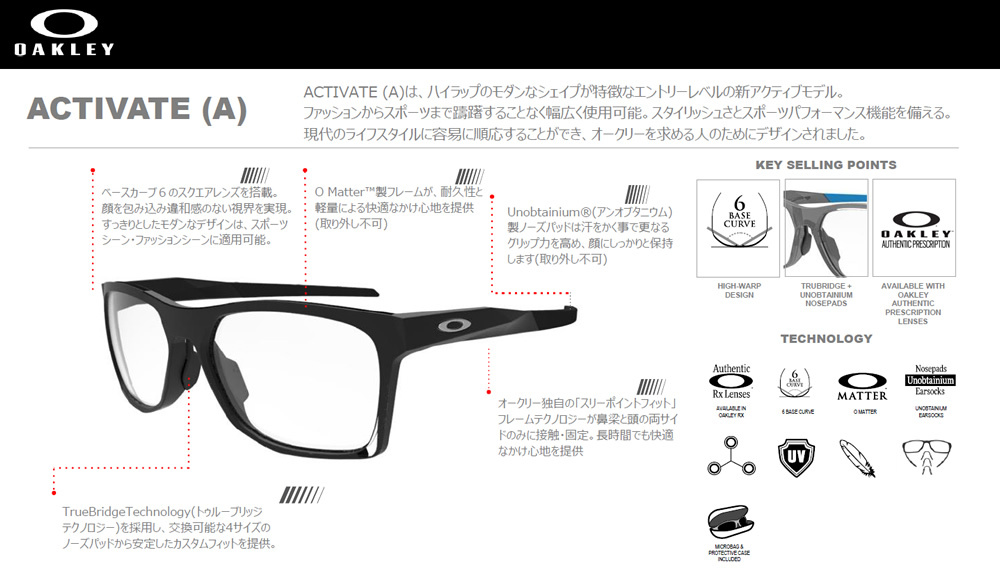 オークリー カスタム偏光 OAKLEY ACTIVATE(A) アクティベイト OX8169F