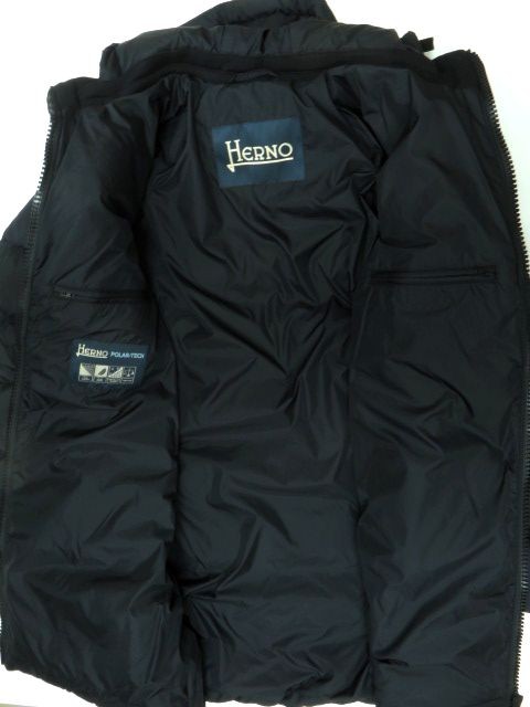 ヘルノ HERNO メンズ 袖切り替え ダウン ジャケット ネイビー