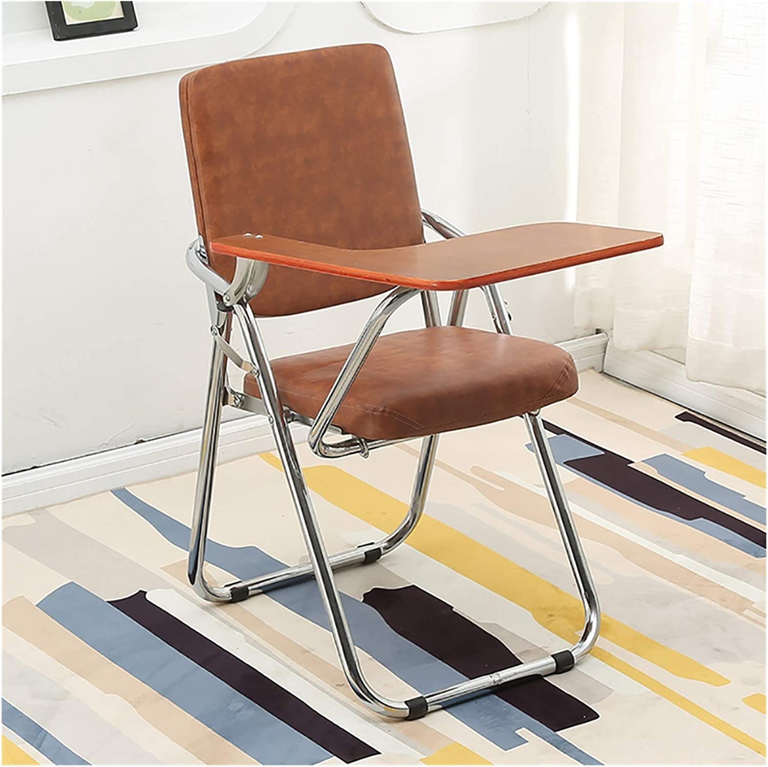 組立必要なし チェア 椅子 一体型 チェア 柔らかい テーブル 付き 一体型 チェア 折り畳み式 会議 自宅 介護 収納 簡易 クッション付き チェアブル テーブル 付｜east-st｜02