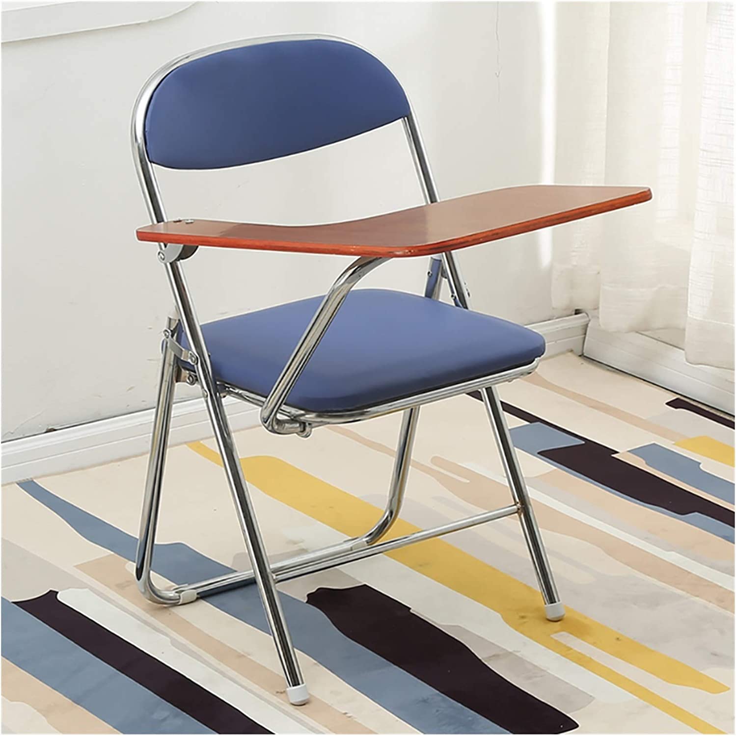 組立必要なし チェア 椅子 一体型 チェア 柔らかい テーブル 付き 一体型 チェア 折り畳み式 会議 自宅 介護 収納 簡易 クッション付き チェアブル テーブル 付｜east-st｜05