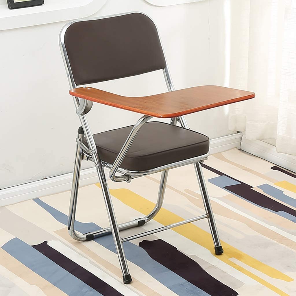 組立必要なし チェア 椅子 一体型 チェア 柔らかい テーブル 付き 一体型 チェア 折り畳み式 会議 自宅 介護 収納 簡易 クッション付き チェアブル テーブル 付｜east-st｜06